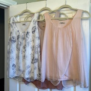3 silk blouses